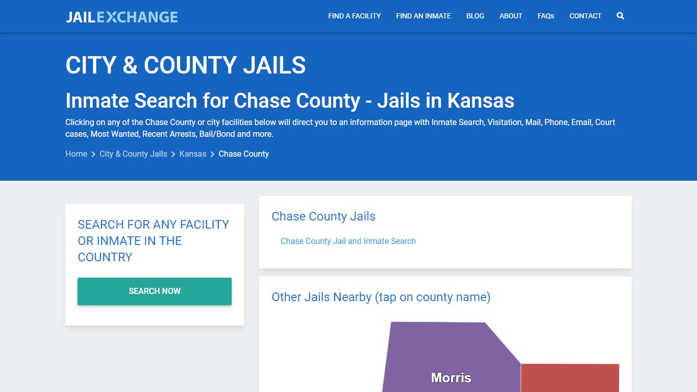 Inmate Search for Chase County | Jails in Kansas - Jail Exchange